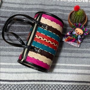 Straw colorful bag!